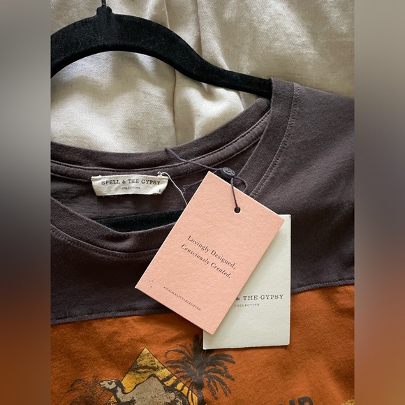 SPELL | White Sand Organic Girlfriend Tee Castaway Island S - Picture 3 of 4